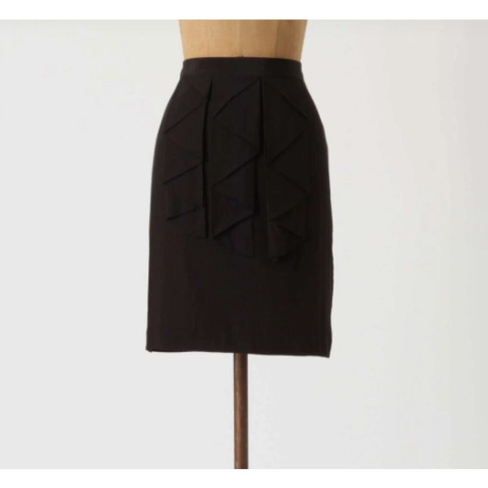NWT Anthropologie Odille Pleated Front Pencil Skirt Size 6